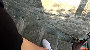 pov young cutie creampied on freeway boobs bouncing wild