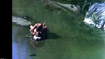 Horny Indian village girl spreads pussy wide on rural ranch for raw sex