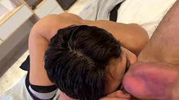 petite short-haired secretary rides boss cock in pov frenzy