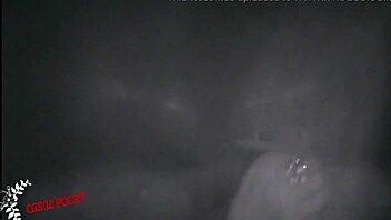 Girlfriend sucks and fucks through gloryhole in erotic booth