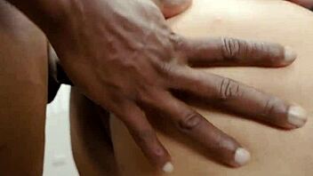 perverted dark masseur gropes curvy latina's big tits and feet during taboo massage