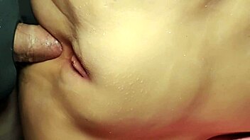 close up on her fat shaved pussy as the fuck doll takes double penetration toys deep