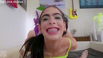 Alicia Trece's Throat And Ass Pounded Cum-Drenched Tongue