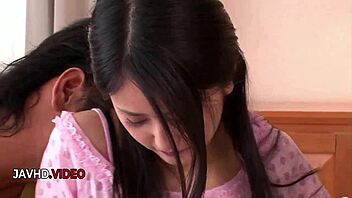 Naughty teen ai wakana blows then takes jav double penetration