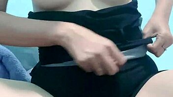 young skinny asian teen squirts hard fingering pussy with vibrator