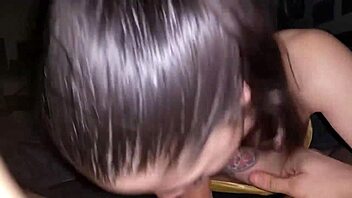 Latina Gulps Massive Cum Load in POV Blowbang