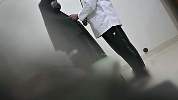 Hijab Muslim Patient Fucked Doggy by Horny Doctor