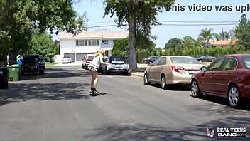 dylan moore rides cock till skater face cum drenched