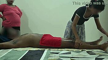 happy ending massage right in front of her flashing cock
