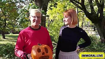 pumpkin slave dolly gets crushed in vengeful garage gangbang