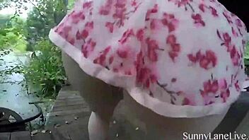 hey, check out sunny lane's wet pussy lips up close