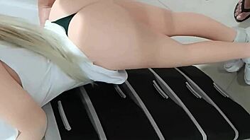 Amateur Asian milf spreads wide for homemade monster cock roleplay filling her deeply with cream