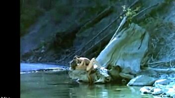 Horny Indian village girl spreads pussy wide on rural ranch for raw sex