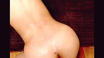 Japanese wife slave punished with hot candle wax on ass