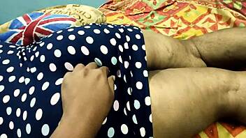 Desi MILF Chikki Bhabhi's big tits massaged then fucked hard