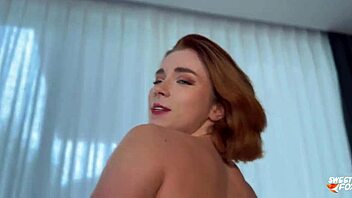 Fitness Sweetie Fox workouts with anal plug then rough fuck