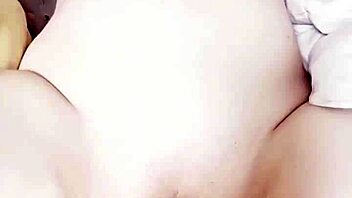 Korean babe rides automated dildo machine hard