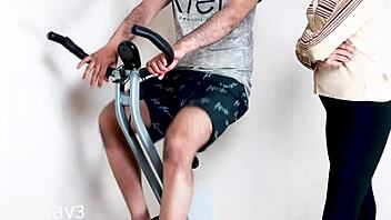 sexy indian milf gets hardcore fucked by stranger during gym workout