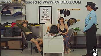 two latina thieves caught sucking to escape punishment!