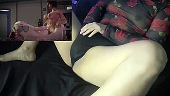 Reacting to juicy futanari animation threesomes squirting orgasms