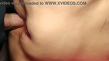 close up on her fat shaved pussy as the fuck doll takes double penetration toys deep