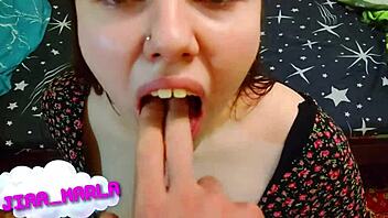 Pov blowjob with deepthroat and cum swallow tease 😘💦