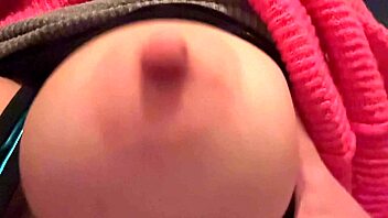 check out this italian milf artemisia's big tits bouncing wild in solo play