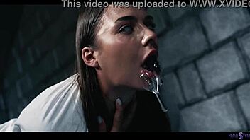 Lesbian sluts squirt wildly in demonic hardcore pussy licking frenzy