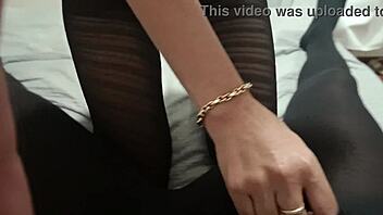 POV Pantyhose MILF Sucks Huge Cock Till Explosive Cum!