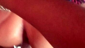 He lifts her dress to thrust cock into pussy in homemade Latina video