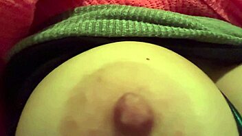 check out this italian milf artemisia's big tits bouncing wild in solo play