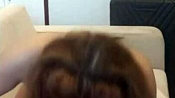 Beg desperately as wife pegs with strapon dominating her submissive hubby