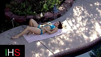 Brunette whore rims before huge cock anal creampie