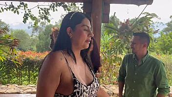 Pregnant Latina MILF Allison Sweet Fucks Client Doggystyle Missionary Cowgirl