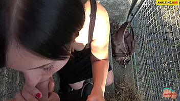 pov young cutie creampied on freeway boobs bouncing wild