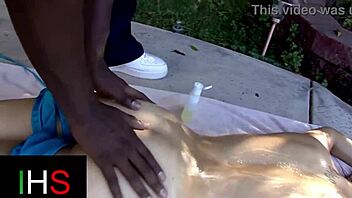 Brunette whore rims before huge cock anal creampie