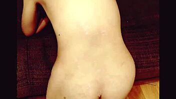 Japanese wife slave punished with hot candle wax on ass