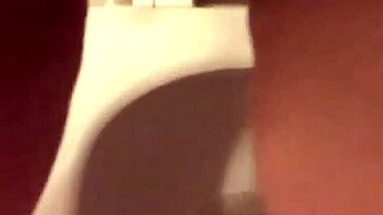 my pretty pierced pussy peeing in bathroom 😍 solo milf fun