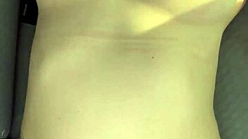 Busty petite hooker sucks fucks bareback cums on stomach!