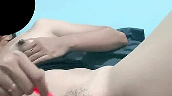 young skinny asian teen squirts hard fingering pussy with vibrator