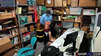 Ever wonder what happens when a shoplifting teen's hairy pussy meets the mall cop?