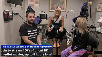 Channy Crossfire's intense nurse patient exam spreads wide