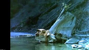 Horny Indian village girl spreads pussy wide on rural ranch for raw sex