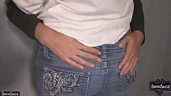 i rip georgia jones pants off and scissor her hard sinn sage