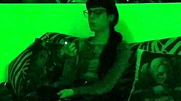 Beth Kinky Goth Domina Lights Up Sexy Smoke in Green HD Glow Pt1!