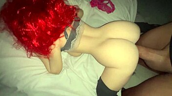 slim redhead's perfect ass takes fat cock doggystyle