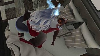 sapphire futanari shemale masturbates pussy cums hard missionary