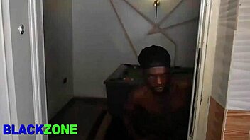 stepmom's juicy ebony belly shakes in kitchen close up pounding!