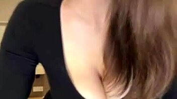 Milf flaunts her massive milky tits up close