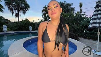 Curlyrican Craves Big Black Cock Anal Creampies Deep